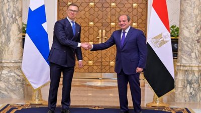 9 صور ترصد تفاصيل المباحثات المصرية الفنلندية ووقائع المؤتمر الصحفي