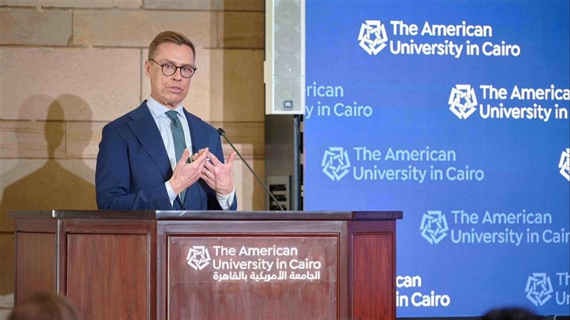 رئيس فنلندا بالجامعة