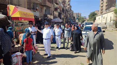 حملة أمنية مكبرة لقسم شرطة أول الفيوم على الشوارع والطرق العامة 