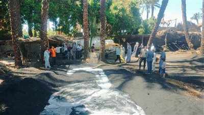 إزالة مكامير الفحم المخالفة بقريتي المعصرة والواسطى في أسيوط حفاظًا على البيئة