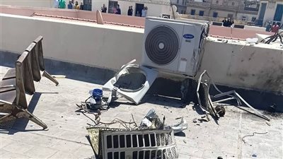 كسر في الجمجمة، مصرع سيدة في انفجار جهاز تكييف بمحكمة بالإسكندرية (صور)