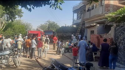 السيطرة على حريق بأحد المنازل في قرية دموشيا ببني سويف 