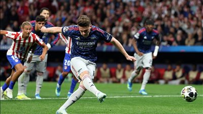 دوري أبطال أوروبا، أتلتيكو مدريد يتعادل أمام آرسنال بعد مرور 60 دقيقة