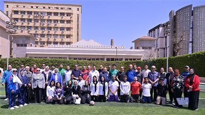 جامعة القاهرة تنظم يوما رياضيا متكاملا بمشاركة واسعة من قياداتها ومنتسبيها (صور)