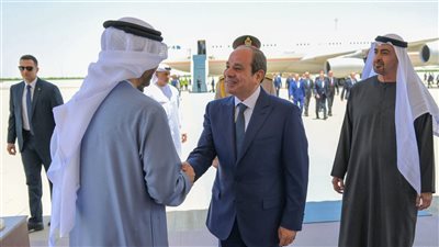السيسي وبن زايد يبحثان تعزيز العلاقات التجارية والاستثمارية (صور) 