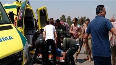 مصرع شاب في حادث قطار بمزلقان الشلال ببني سويف