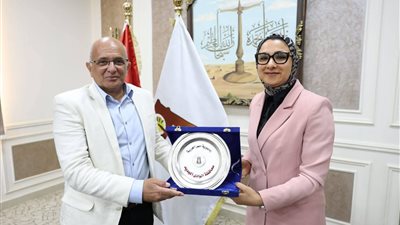محافظ الوادي الجديد تستعرض مع وفد وزارة النقل وهيئة الطرق مستجدات المشروعات 