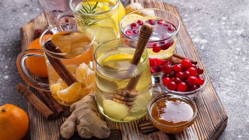 مشروبات عشبية دافئة