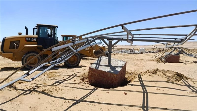 إزالة مظاهر التعدي،