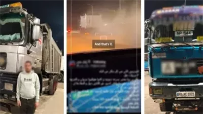 ضبط سائقي نقل ثقيل بتهمة السير برعونة في زهراء المعادي