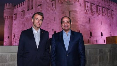 السيسي لـ ماكرون: أهلًا ومرحبًا بكم ضيفًا عزيزًا في الإسكندرية