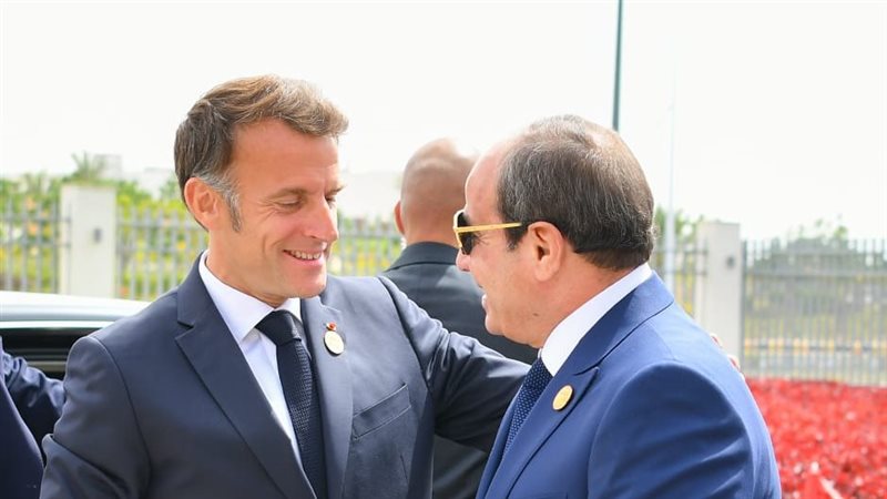 الرئيسان السيسي وماكرون