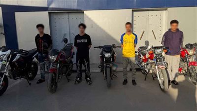 ضبط 5 أشخاص لقيامهم باستعراضات خطرة بالدراجات النارية وإزعاج المواطنين بالقاهرة