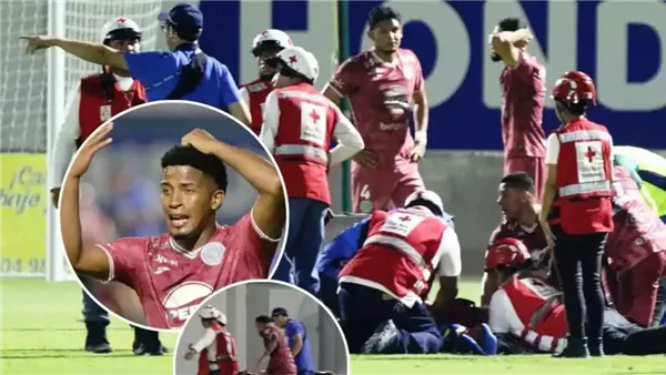 إصابة مروعة للبرازيلي روماريو دا سيلفا في الدوري الهندوراسي