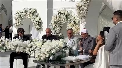 عقد قران ابنة إبراهيم حسن في حضور نجوم الرياضة (صور)