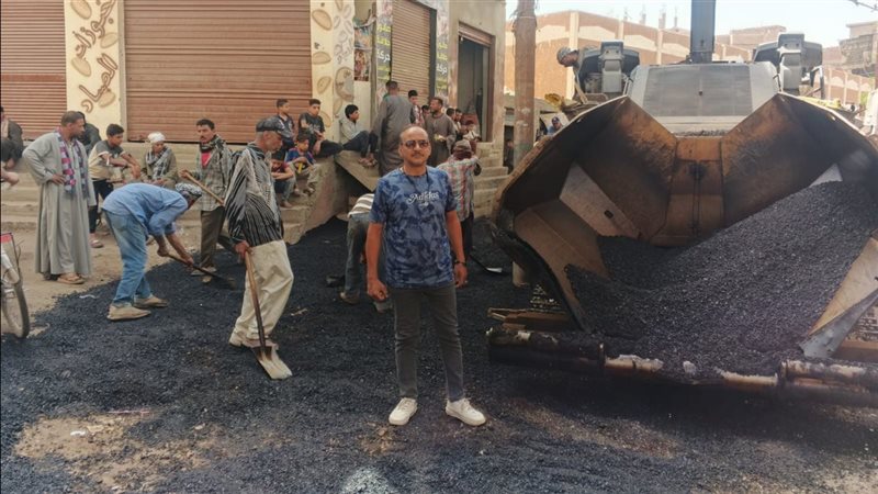 رصف شارع محمود أبو