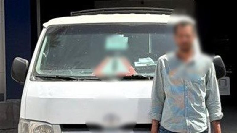 ضبط سائق ميكروباص