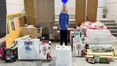  الأجهزة الأمنية استعادت المسروقات، سقوط لص سرق شقة وفيلا بالمنيا 