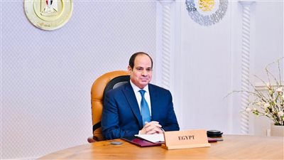 السيسي يفتتح محطة رفع 