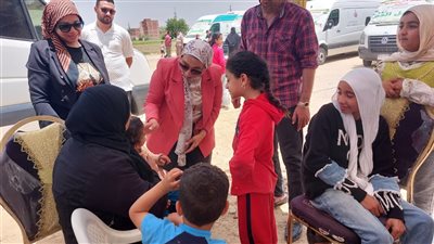 الكشف على 876 مواطنًا خلال قافلة طبية بقرية أم عزام في الإسماعيلية 