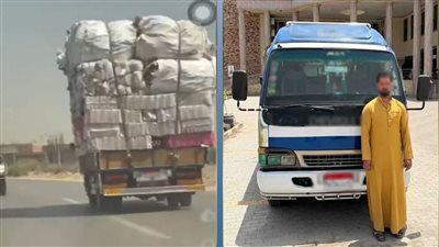 ضبط سائق سيارة نقل بالغربية بتهمة تعريض حياة المواطنين للخطر