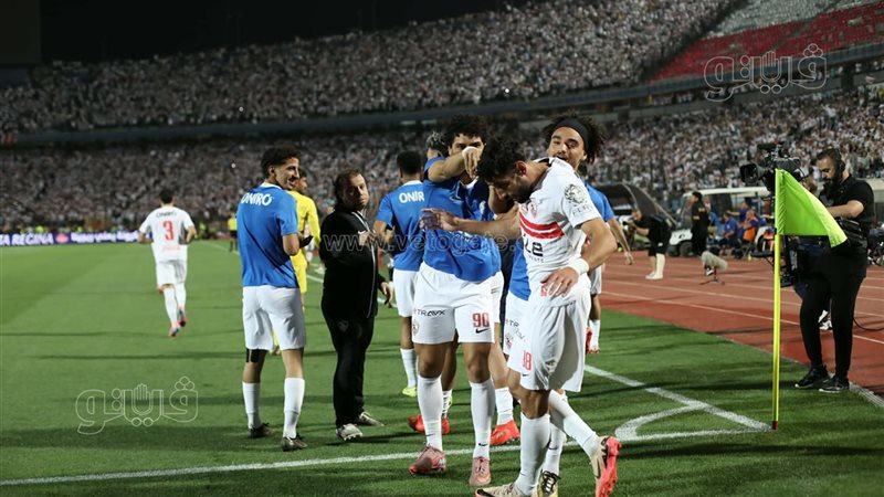 فرحة لاعبي الزمالك،