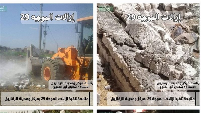 محافظ الشرقية: إزالة