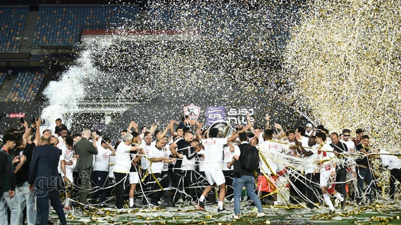 احتفال الزمالك بالدوري،
