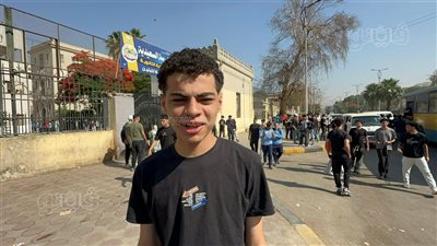 طلاب ثانية ثانوي بالجيزة: امتحان اللغة الأجنبية الثانية سهل (فيديو) 