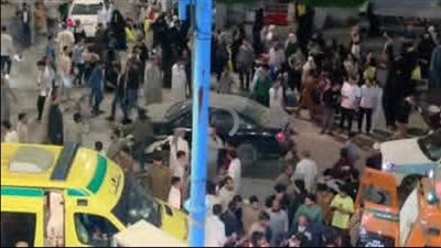لحظة وقوع حادث تصادم مروع في مطروح (فيديو) 