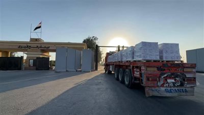 «زاد العزة» رقم 202 تنطلق من مصر إلى غزة محمّلة بالغذاء والدواء ومواد الإغاثة