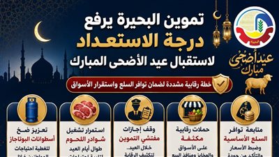 تموين البحيرة ترفع درجة الاستعداد لاستقبال عيد الأضحى 