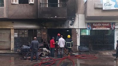 الدفع بـ 9 سيارات إطفاء للسيطرة على حريق مخزن بالقليوبية 