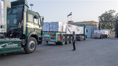 دخول 4 قوافل إماراتية تحمل 930 طنًا من المساعدات الإنسانية وكسوة العيد إلى غزة 