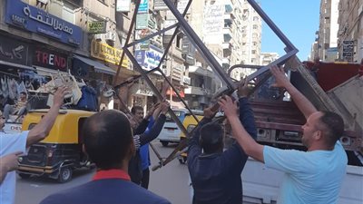 إزالة 123 حالة إشغال خلال حملة مكبرة بحي شرق الإسكندرية 