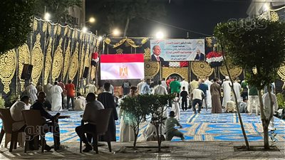 تكبيرات العيد تدوي بساحة مصطفى محمود بالمهندسين وسط توافد المصلين (فيديو)