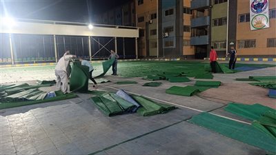 بالحصر والبلالين، استعدادات صلاة العيد بالقليوبية (صور)