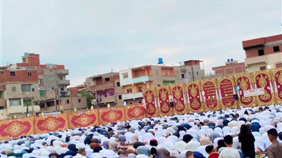 الآلاف يؤدون صلاة عيد الأضحى بساحات مراكز الشباب والأندية بكفر الشيخ (صور)