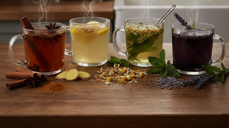 مشروبات عشبية لراحة