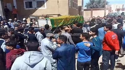 أنهى حياة زوجته وانتحر، جنازتان مهيبتان لزوجين بعد واقعة مأساوية بإحدى قرى الزقازيق
