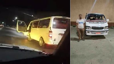 القبض على قائد سيارة ميكروباص بعد تداول فيديو قيادة متهورة بالسويس 
