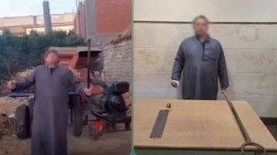 سب الداخلية وتعدى لفظيًا على شخص، كشف تفاصيل فيديو لشخص يلوح بسلاح أبيض بدمنهور