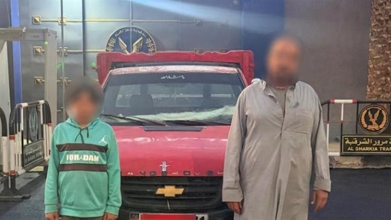 ضبط طفل قاد سيارة