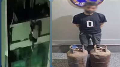 ضبط لص أسطوانات بوتاجاز بالإسكندرية بعد تداول فيديو لمحاولة هروبه