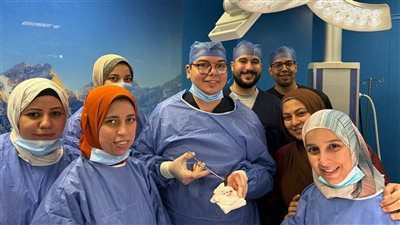 استخراج قطعة خشبية من وجه مريض وإنقاذ العصب السابع بمستشفى بنها الجامعي