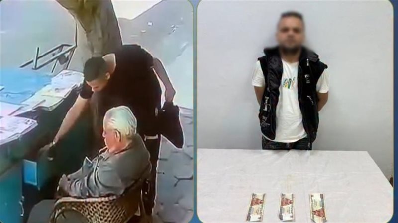 لص سرق بائع الجرائد