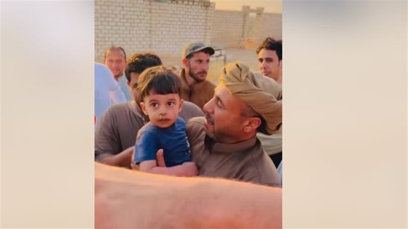 فرحة العثور على رضيع