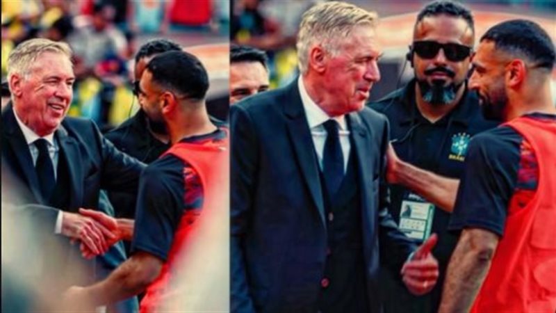 محمد صلاح وأنشيلوتي،