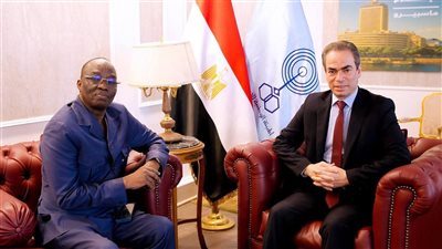 يضم 69 قناة أفريقية من 32 دولة، المسلماني يستقبل أبو بكر برقو رئيس اتحاد التلفزة الأفريقي