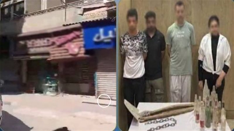ضبط طرفي مشاجرة بالزجاجات